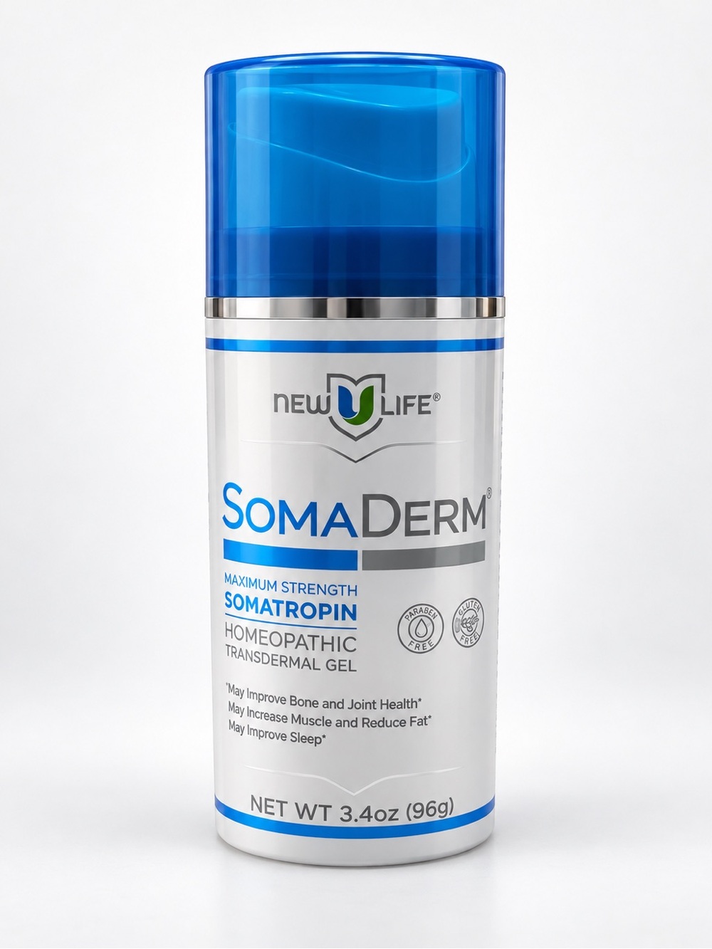 New U Life SomaDerm Transdermal Gel — Blue/White